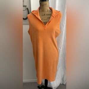 Catalina Vintage Cotton Blend Terry Swim Coverup Hooded Size Large